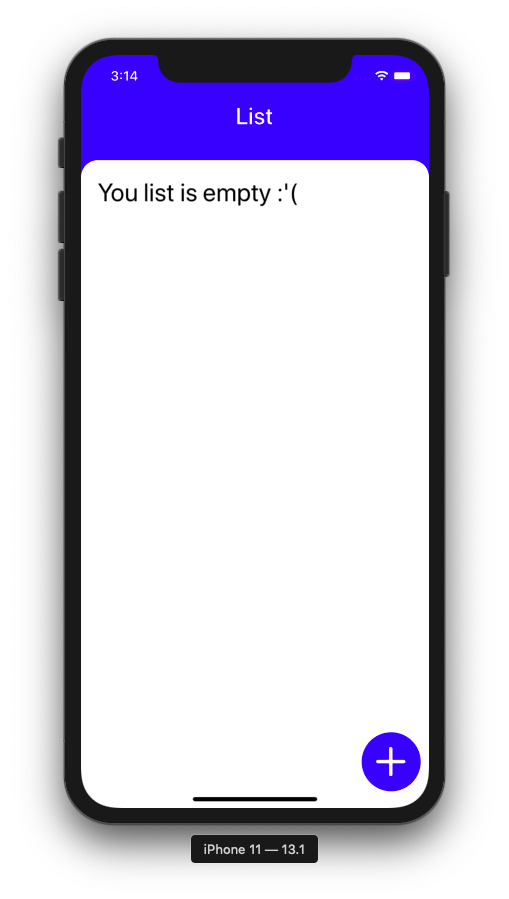 empty list