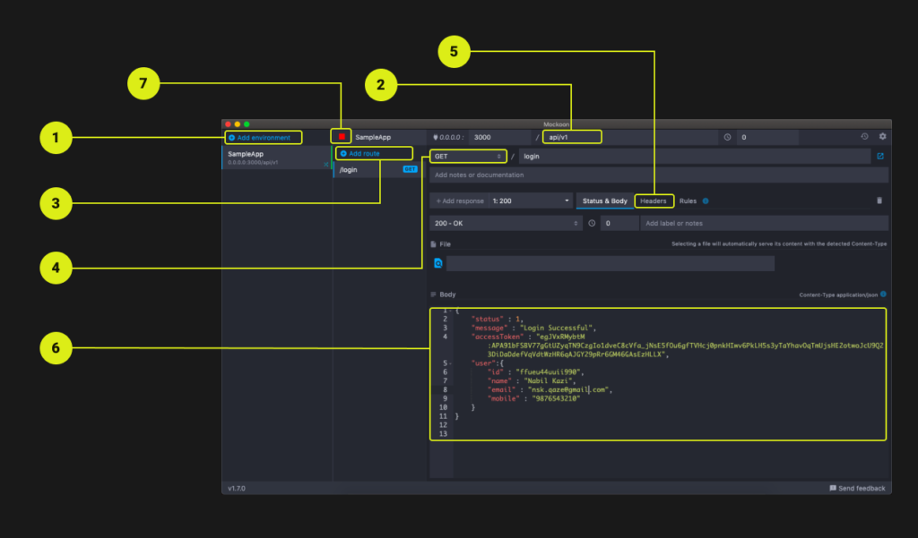 creating mock api