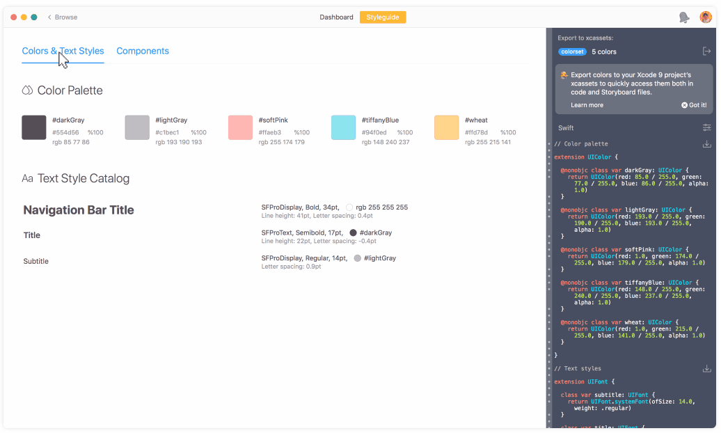 zeplin Ui